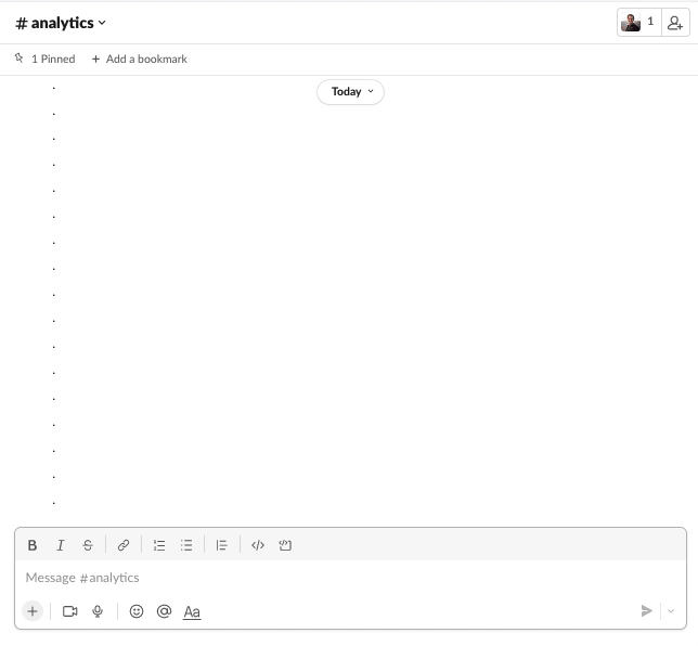 Slack demo showing scheduled and on-demand updates
